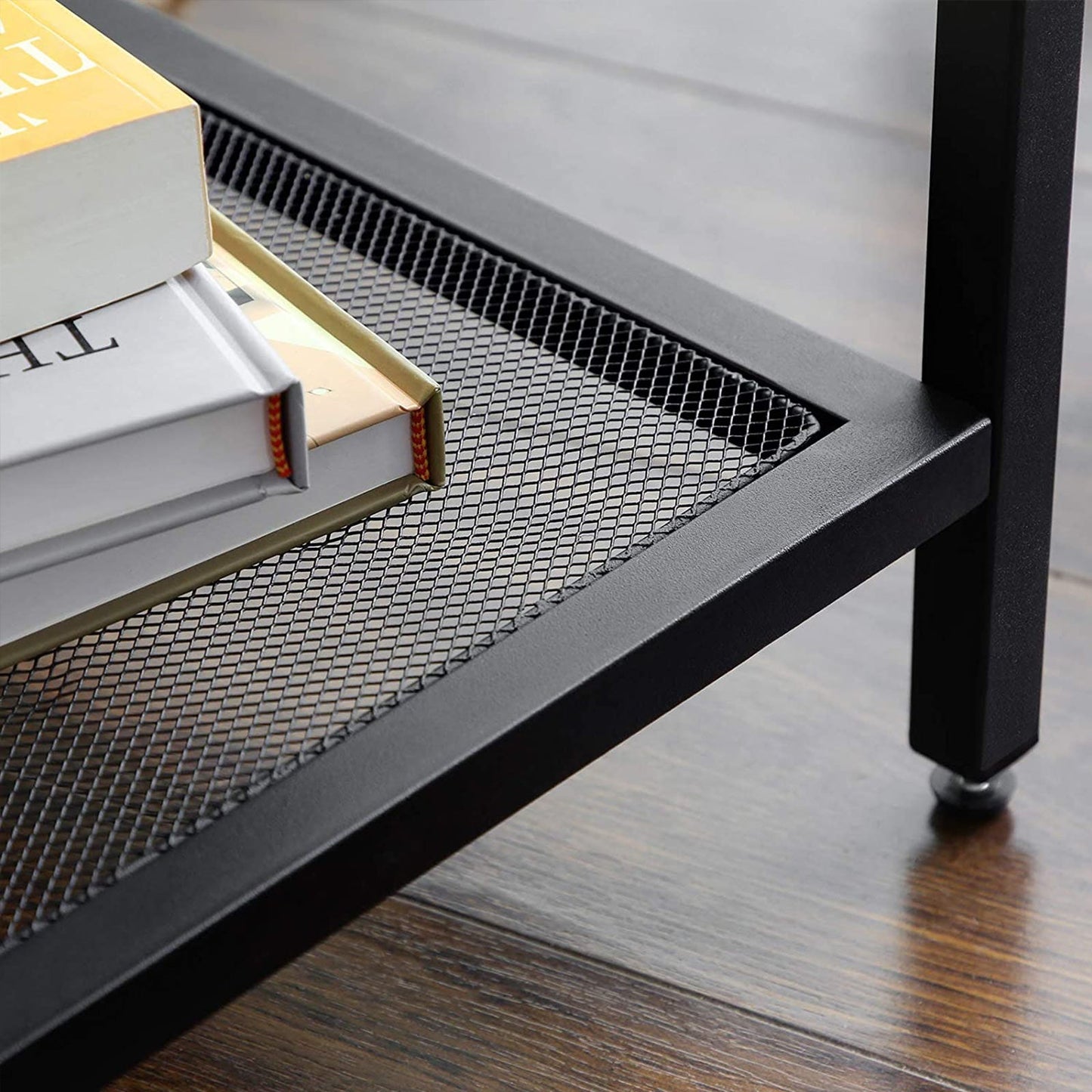 Mesh Shelf End Table