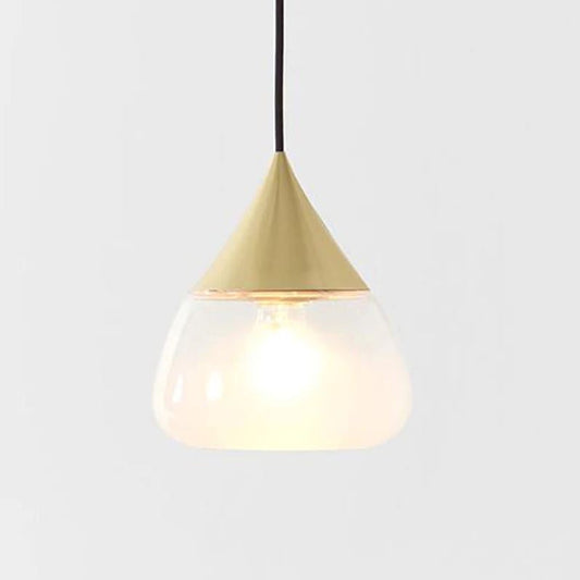 Medium: 7.1 in diameter / Brass Mist Pendant Light OPEN BOX