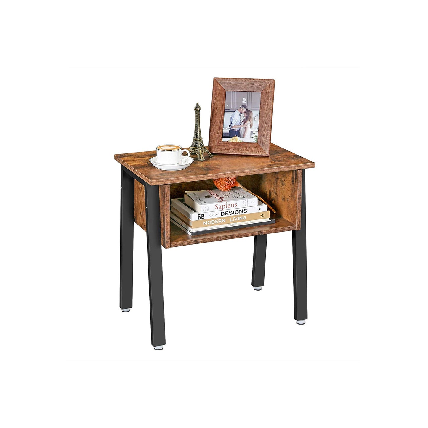 Open Compartment End Table