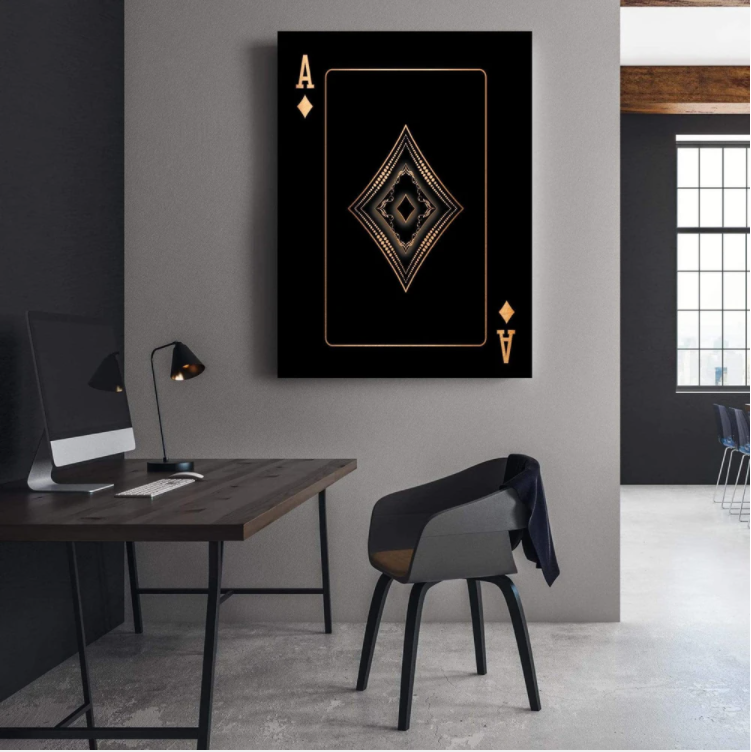 Ace Playing Cards Art - Novus Decor Wall Decor