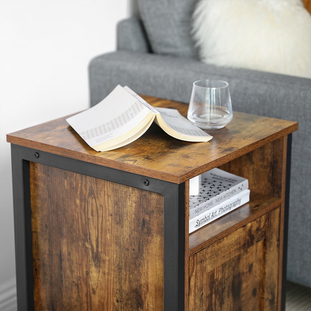 Adjustable Shelf Bedside Table