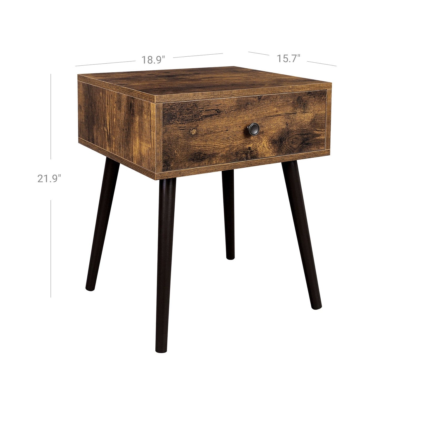 End Table with a Drawer and Tapered Legs
