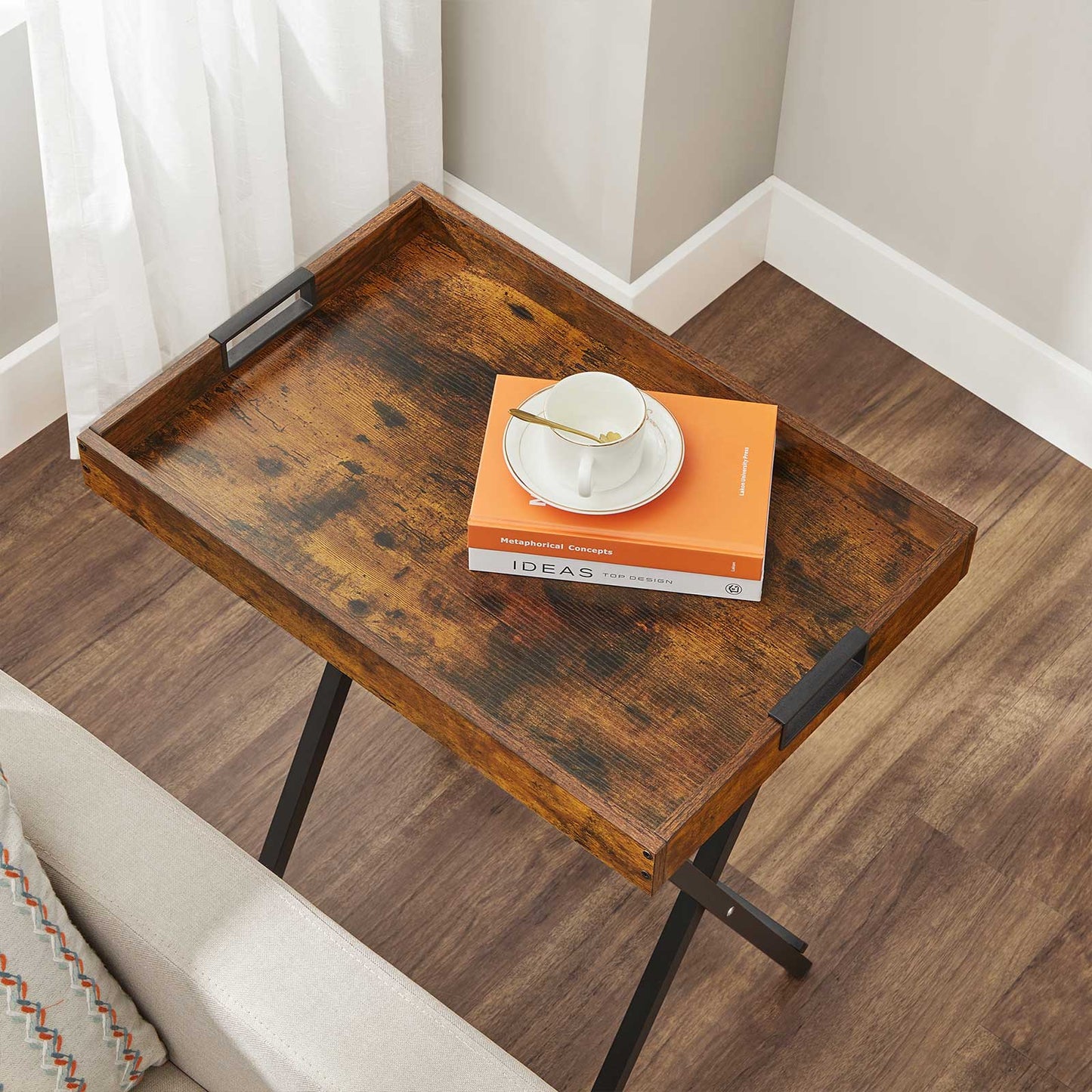 Side Table with Removable Serving Tray