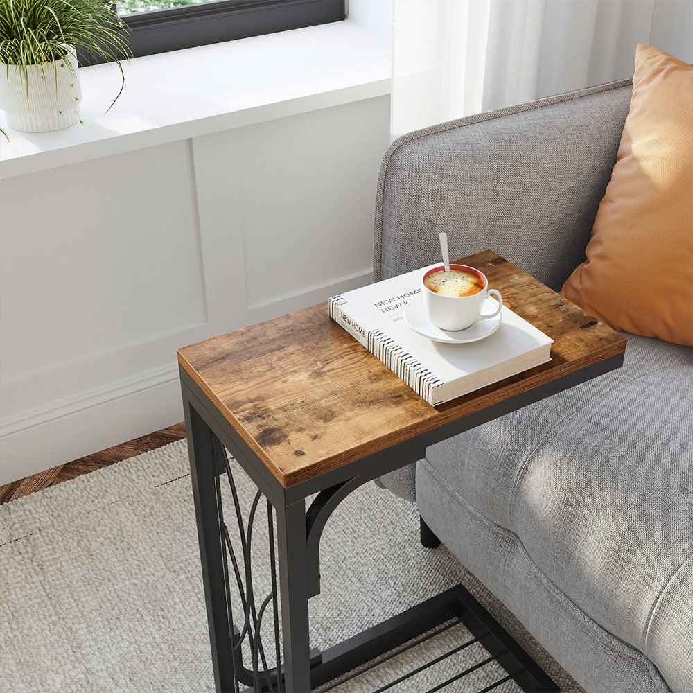 Industrial Snack Table for Living Room