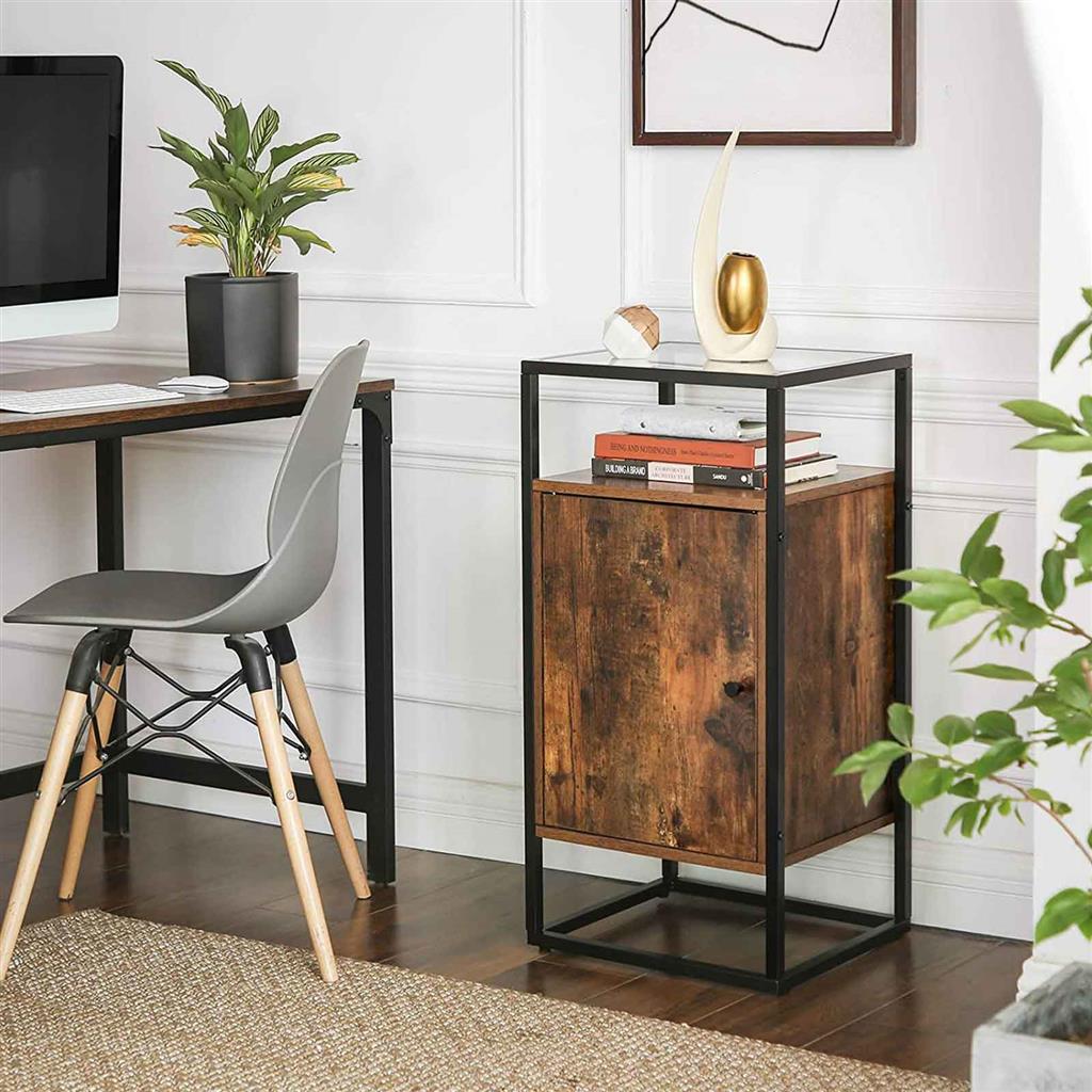 Steel Frame Side Table