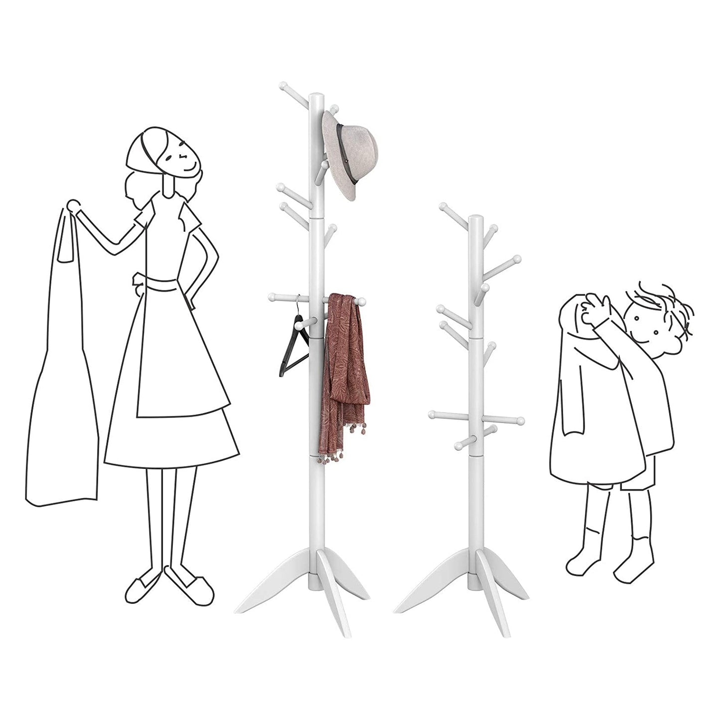 Free Standing Coat Rack