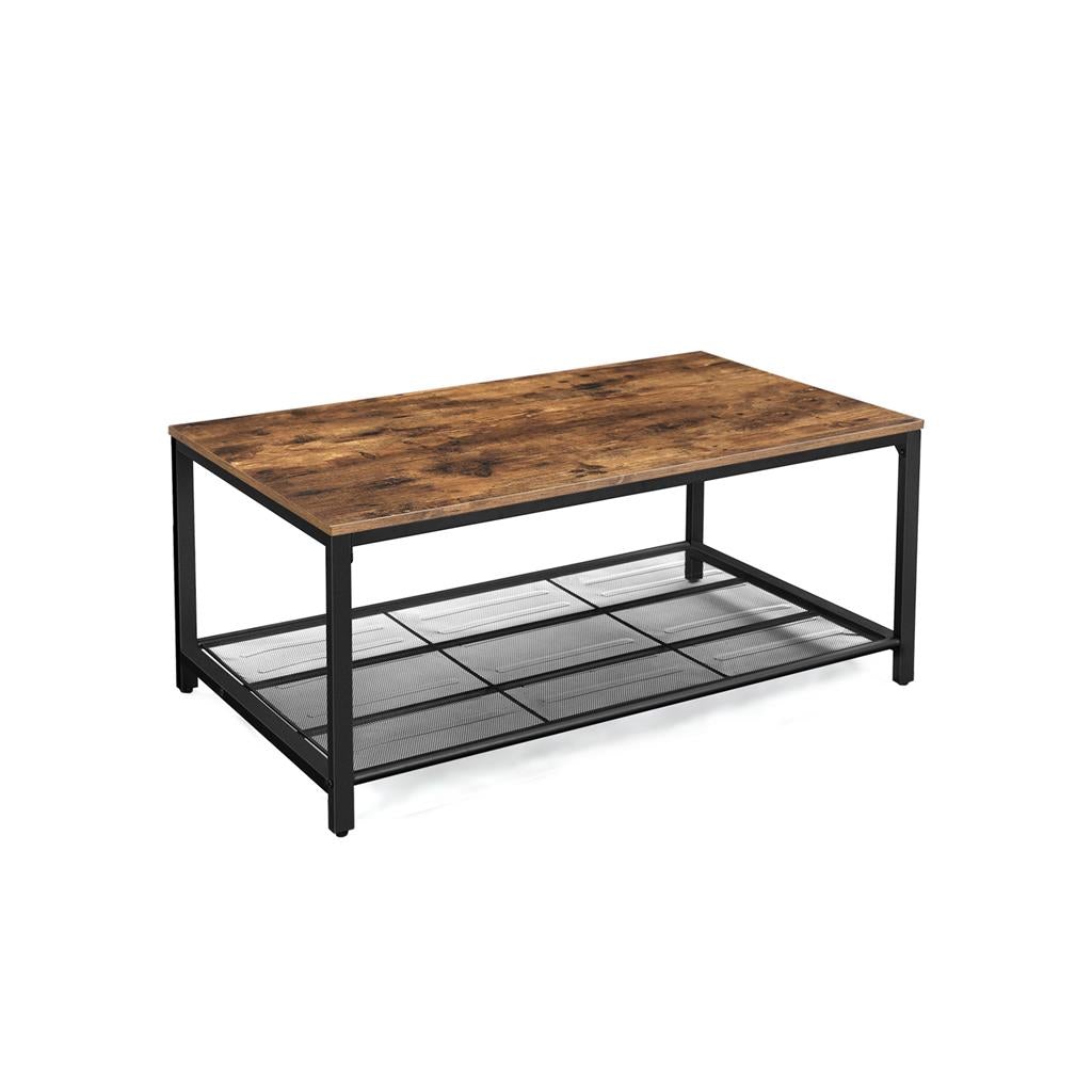 Coffee Table with Dense Mesh Shelf