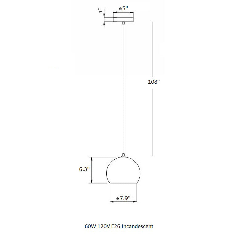 White Roxy Pendant Light OPEN BOX