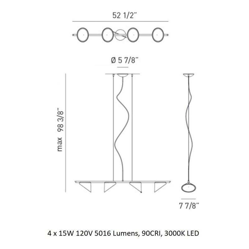 Orchid Linear Pendant Light