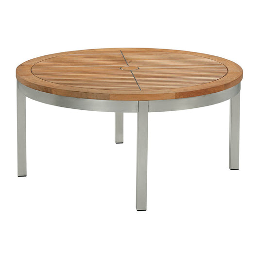 Equinox Circular Conversation Table - Teak Top