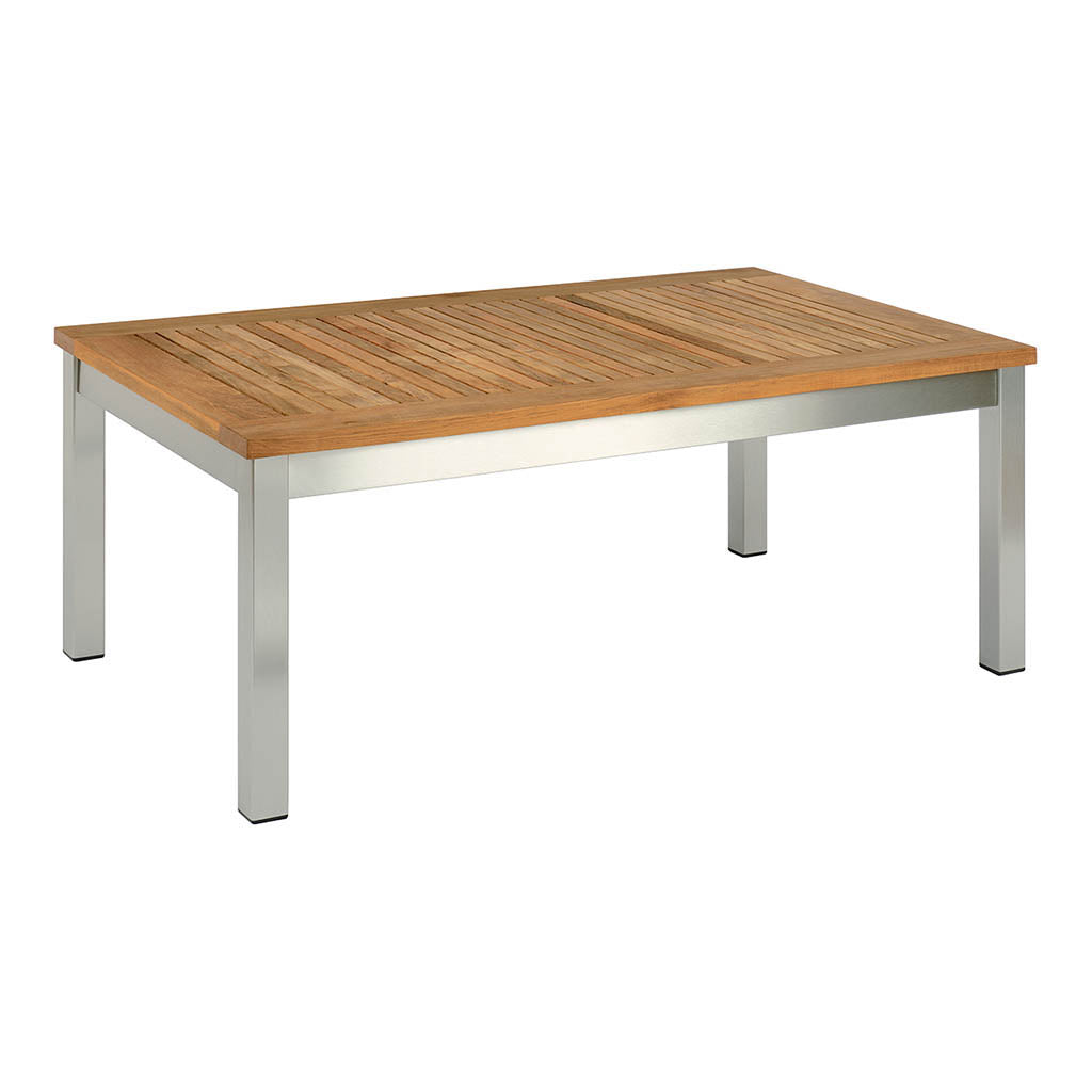 Equinox Rectangular Coffee Table - Teak Top