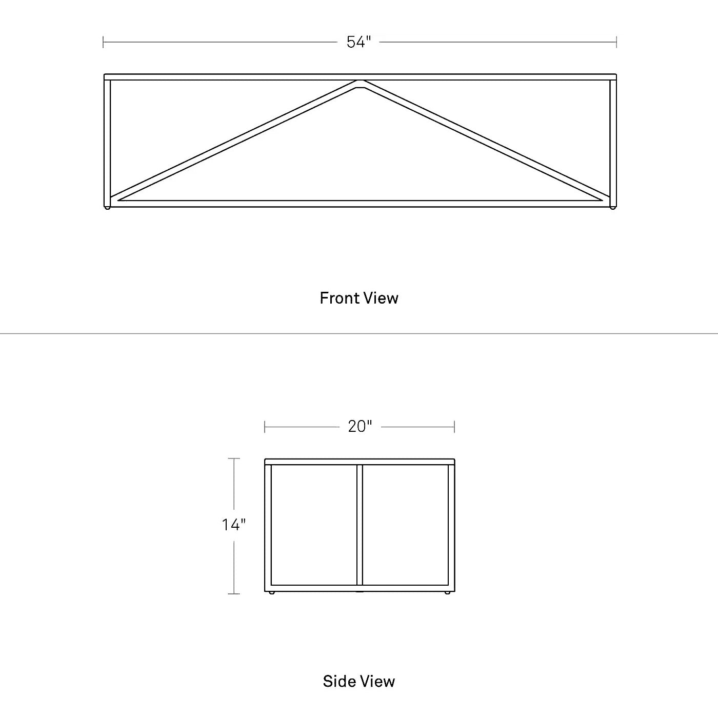 Strut Outdoor Coffee Table