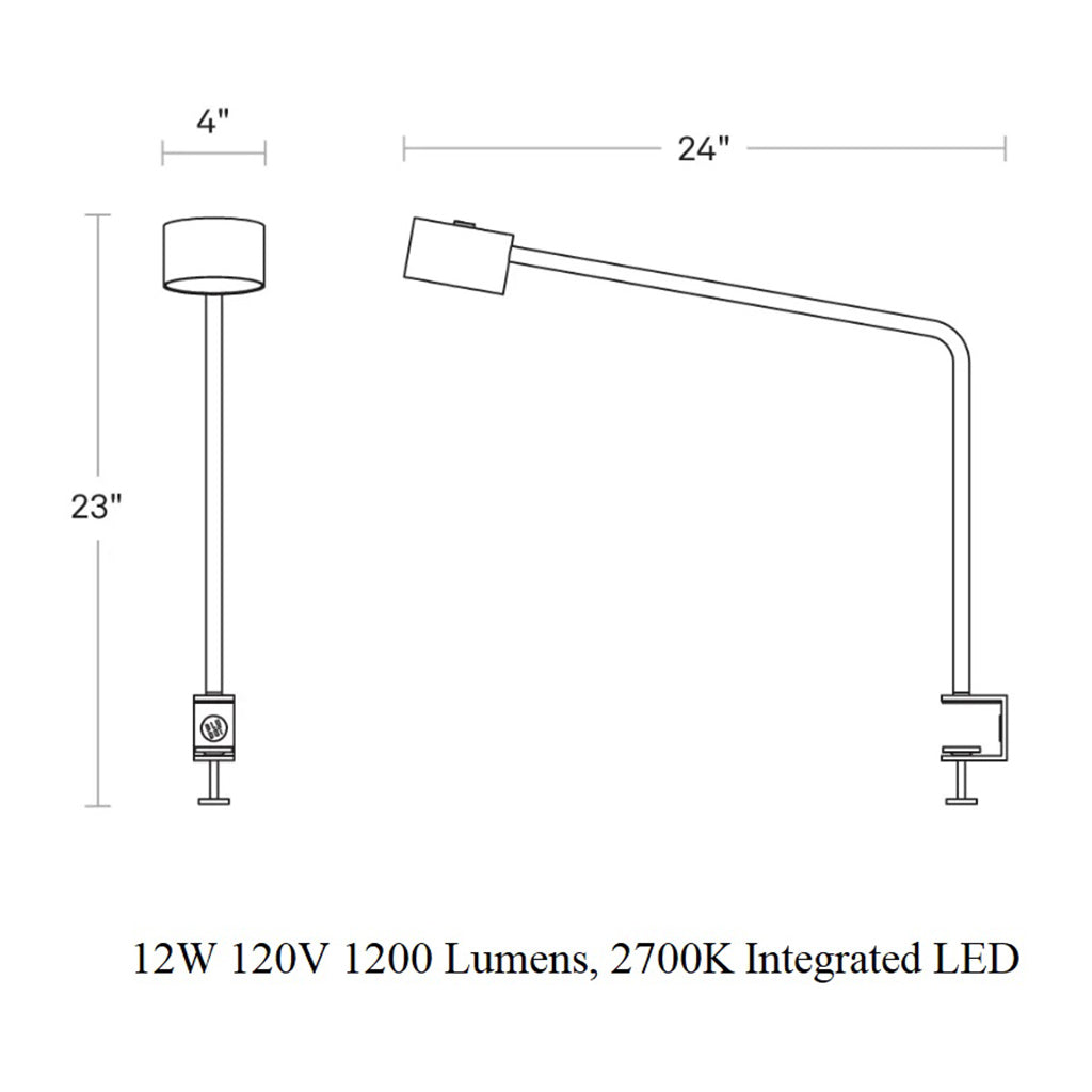 Verge Clamp Table Lamp