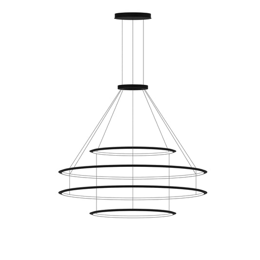 Circular Four Ring Pendant Light