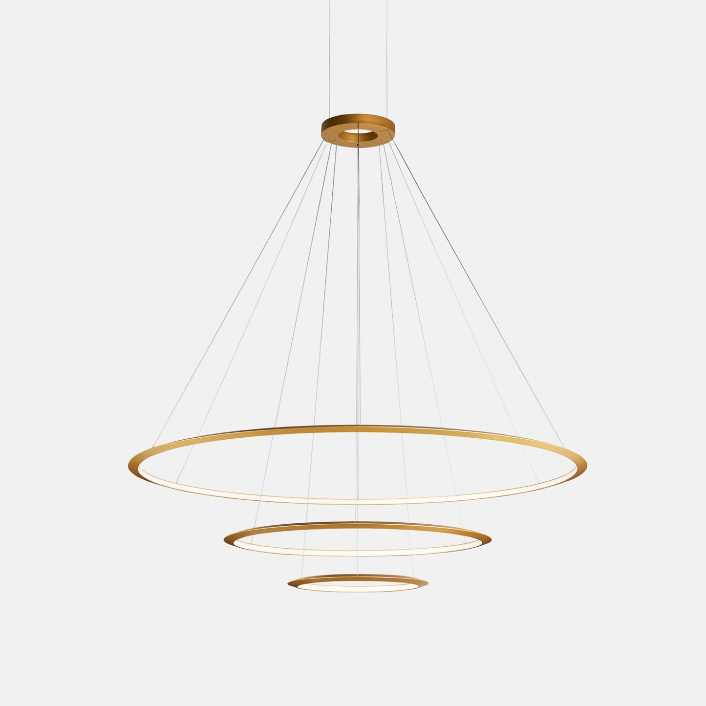 Circular Three Ring Pendant Light