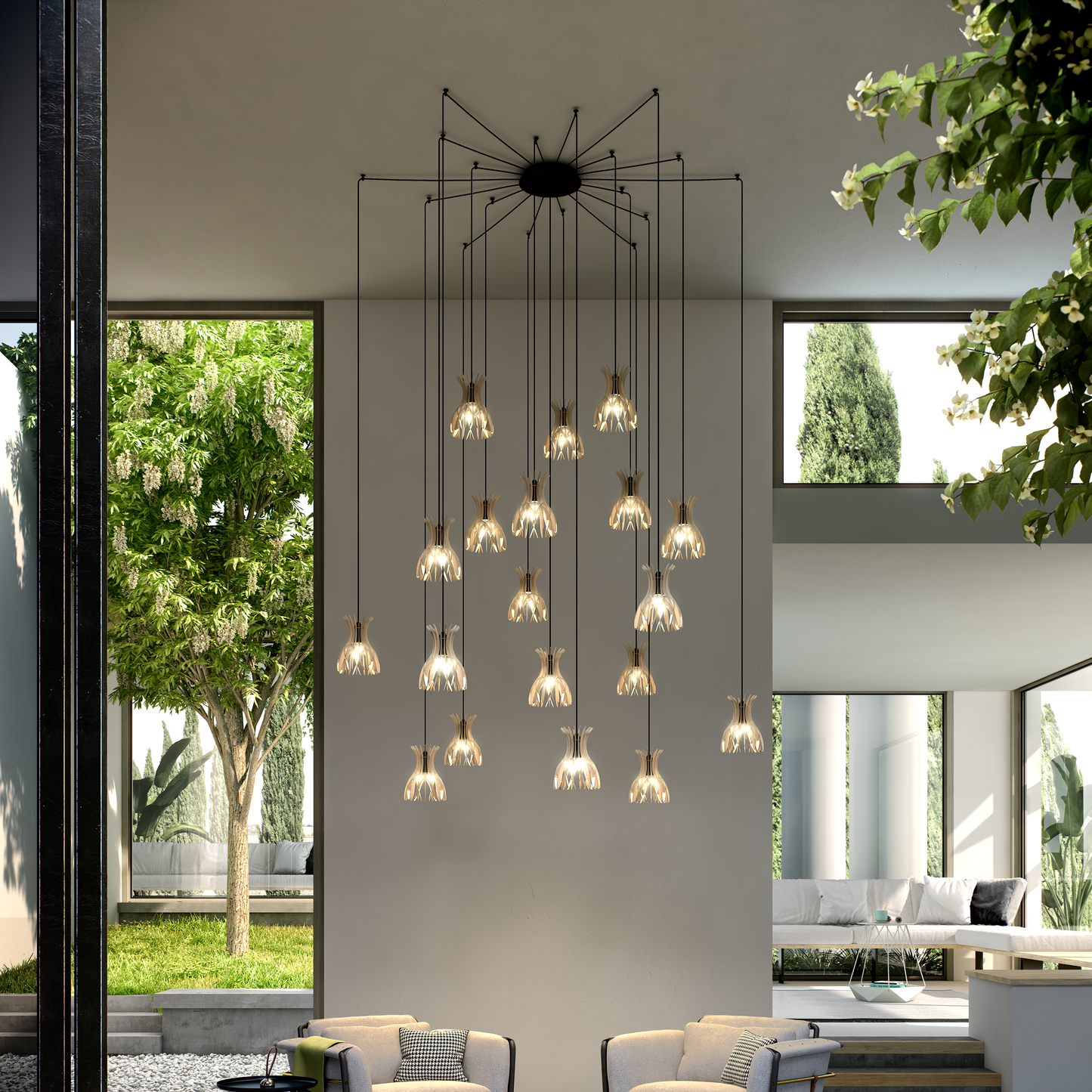 Domita Multiple Canopy Pendant Light