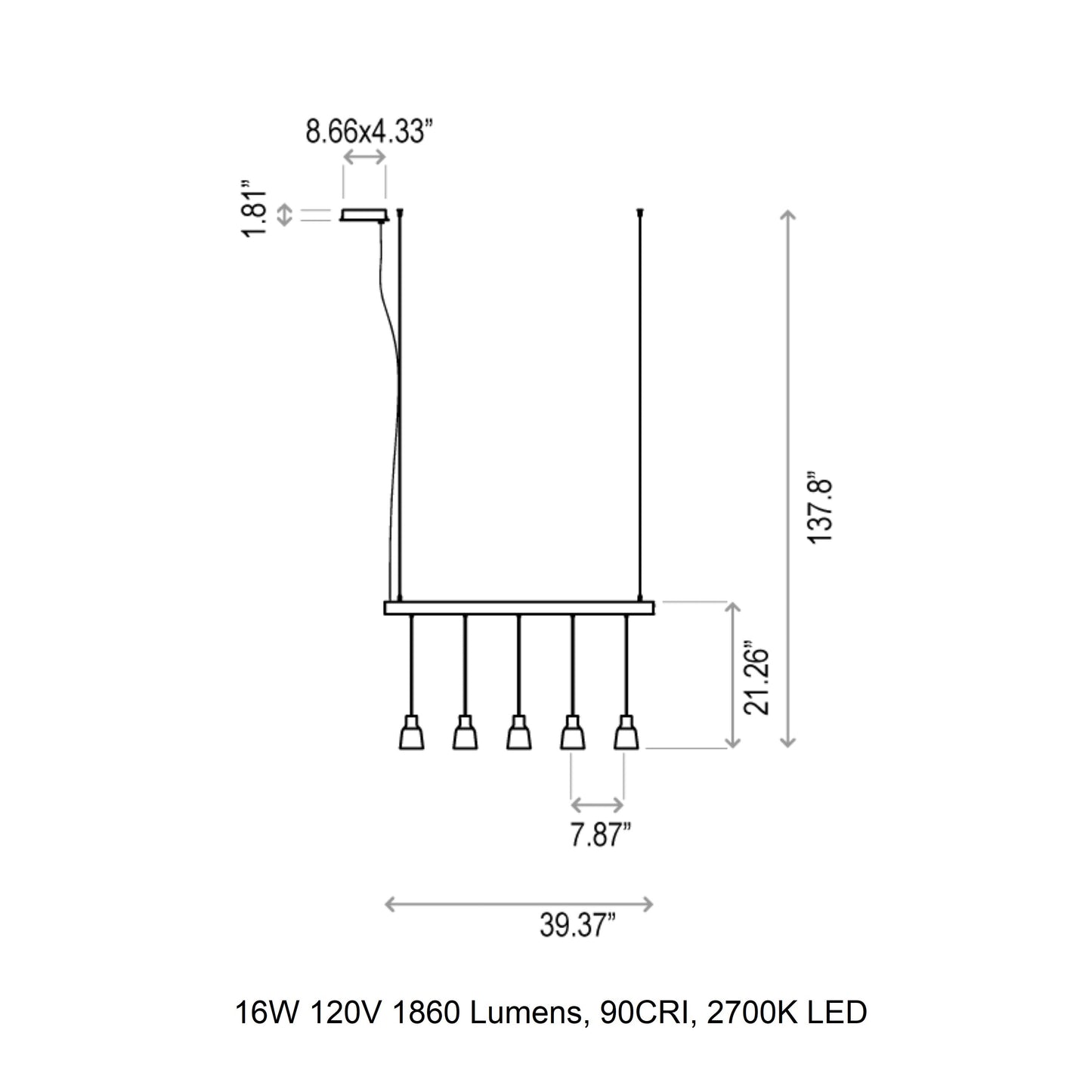 Drip Linear Pendant Light