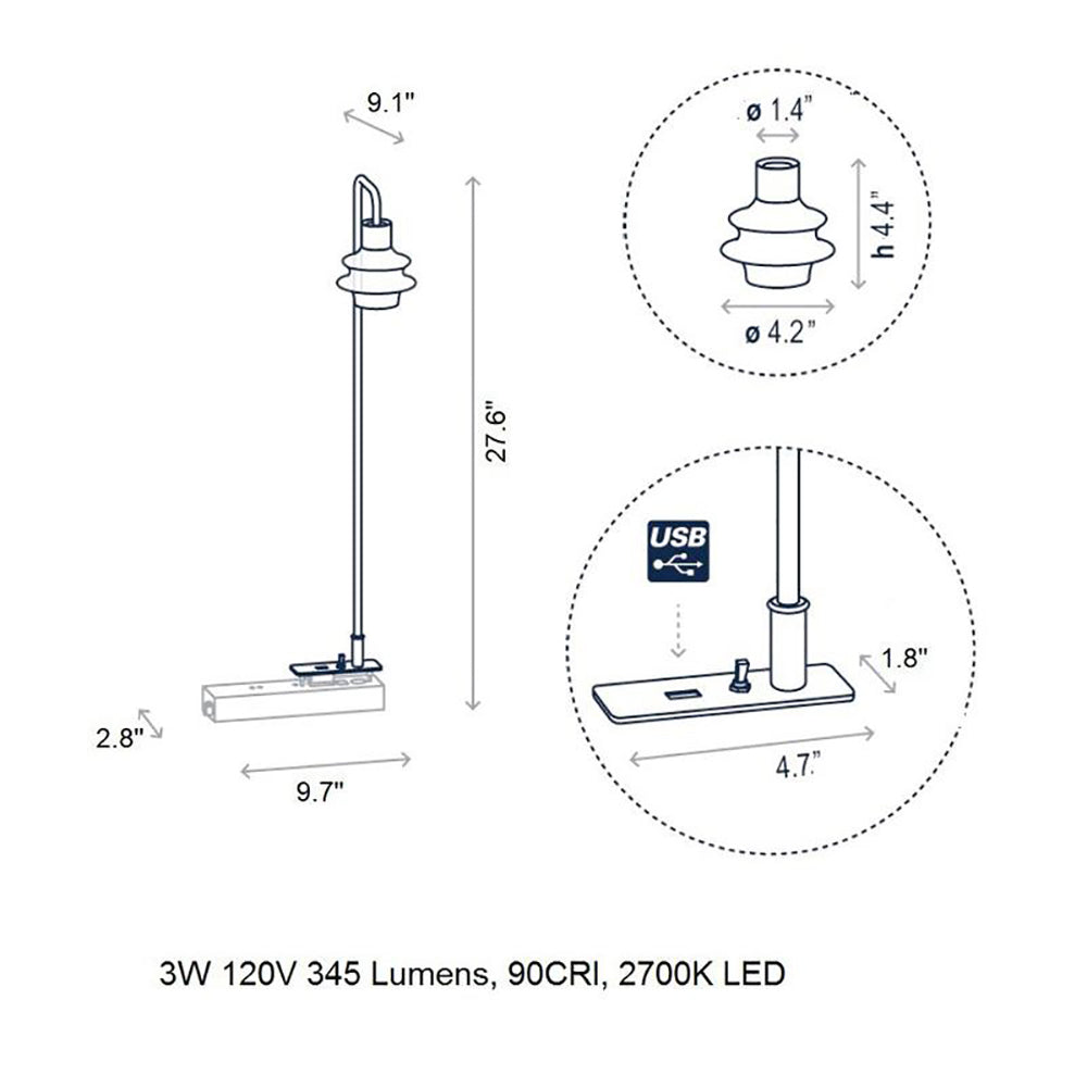 Drop M/70 Table Lamp