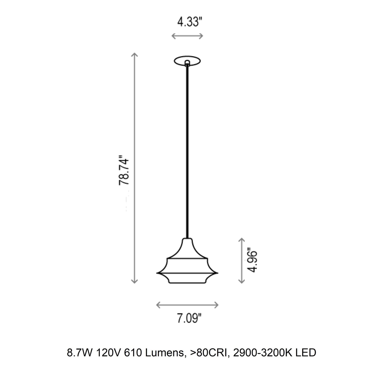 Tibeta 02 Pendant Light