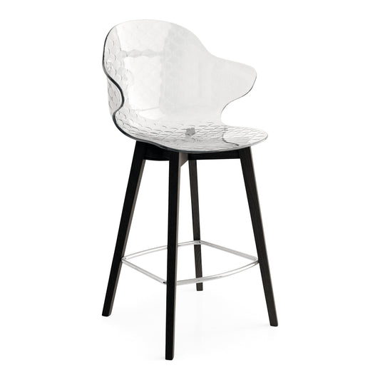 Saint Tropez Counter Stool with Wood Base