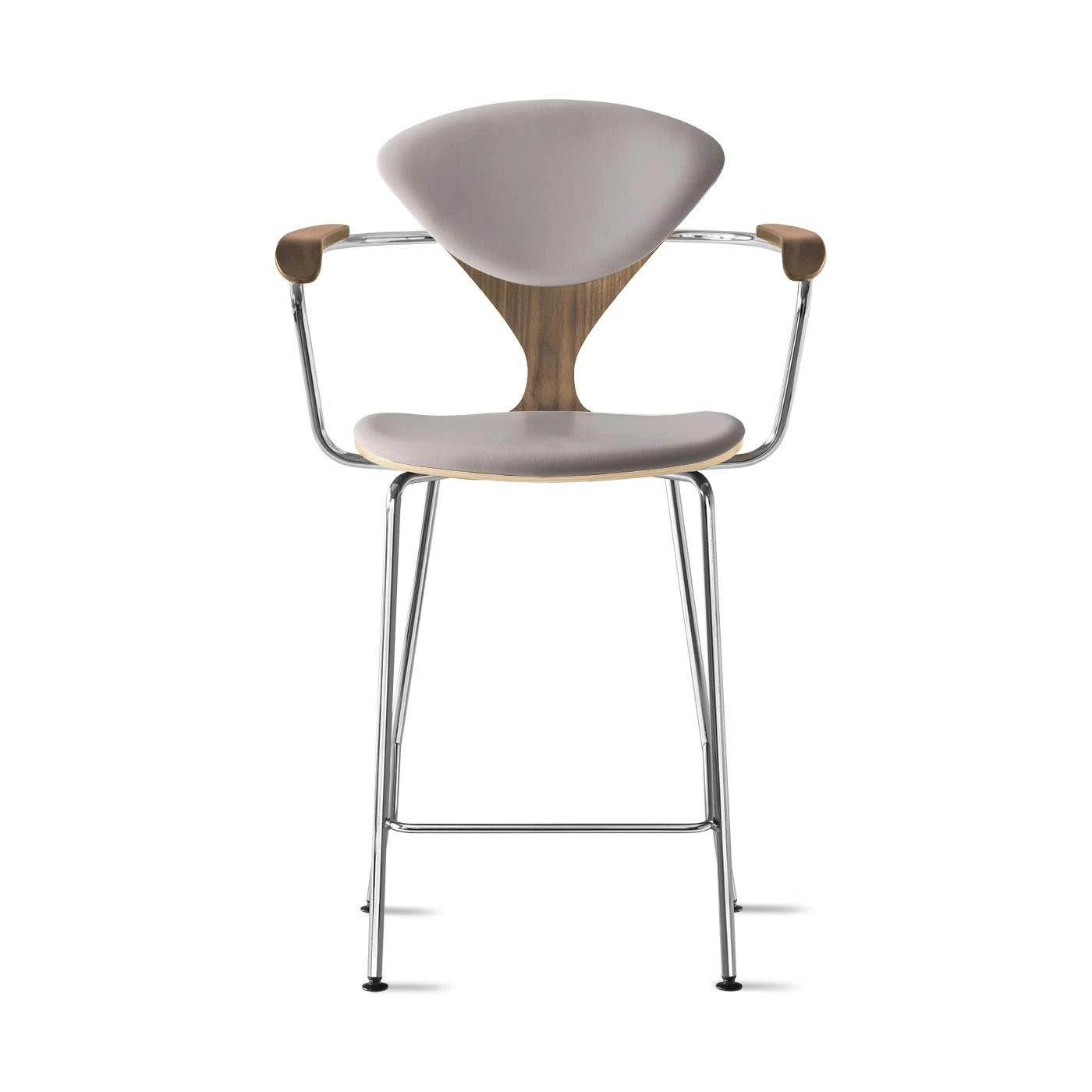 Counter Stool with Arms - Upholstered Seat and Back