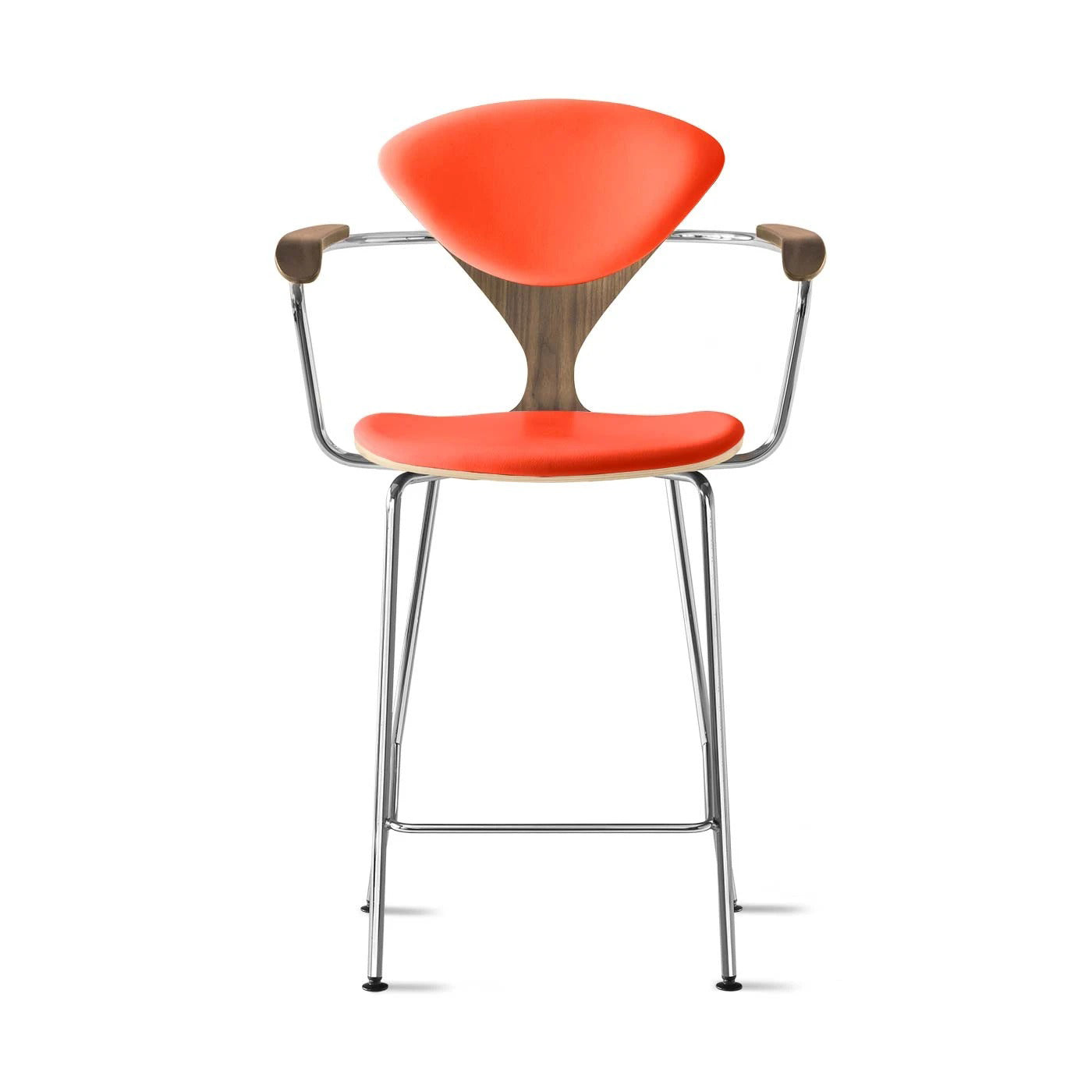 Counter Stool with Arms - Upholstered Seat and Back