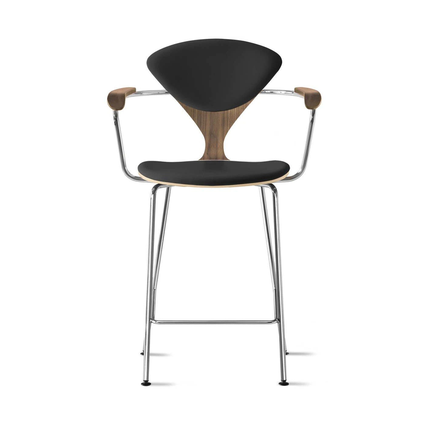 Counter Stool with Arms - Upholstered Seat and Back