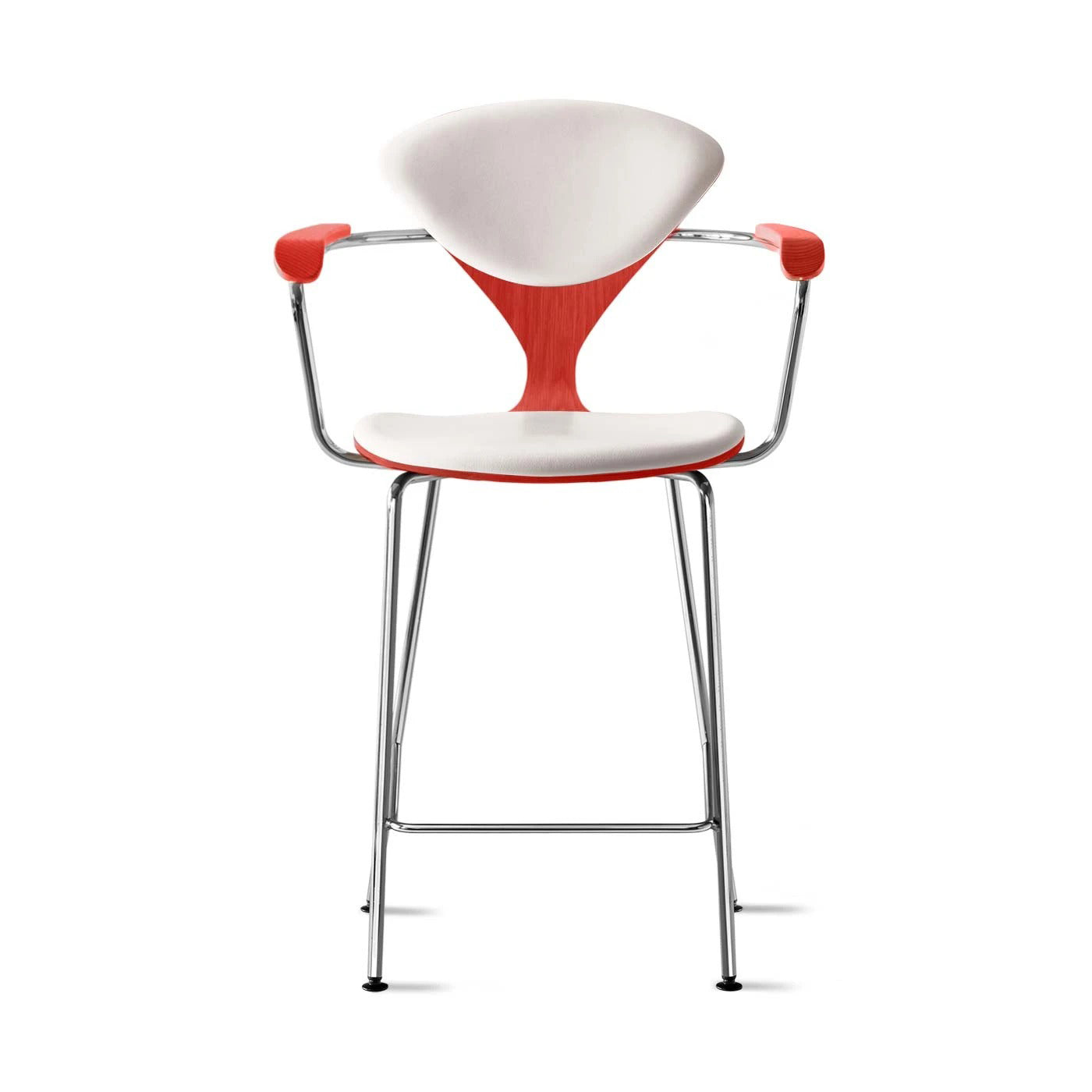 Counter Stool with Arms - Upholstered Seat and Back