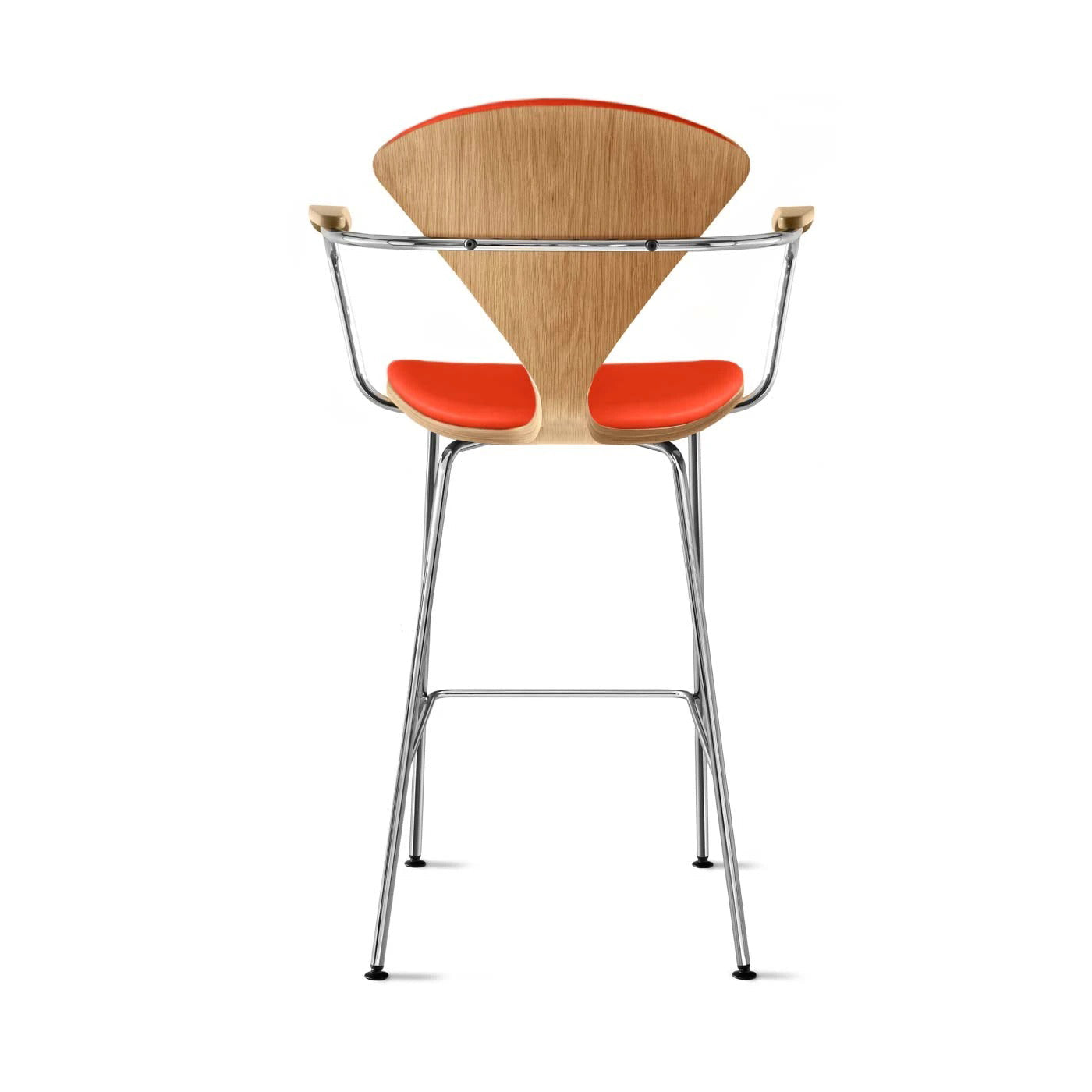 Counter Stool with Arms - Upholstered Seat and Back