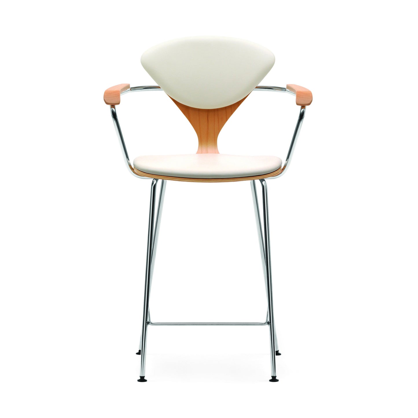 Counter Stool with Arms - Upholstered Seat and Back