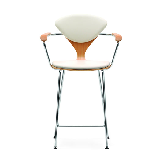 Counter Stool with Arms - Upholstered Seat and Back