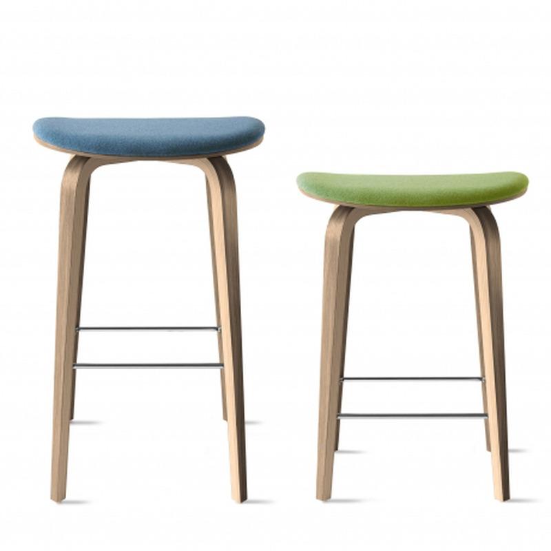 Under Counter Upholstered Wood Stool