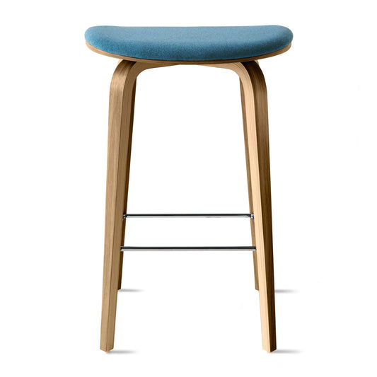 Under Counter Upholstered Wood Stool