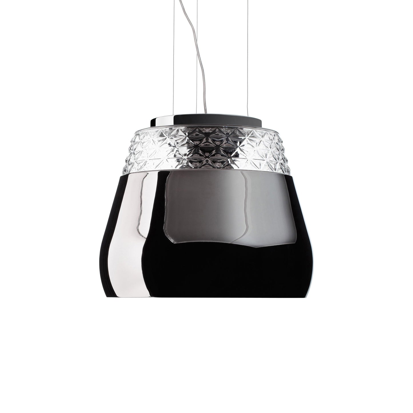 Chrome / Baby: 8.3 in diameter Valentine Suspended Lamp - OPEN BOX