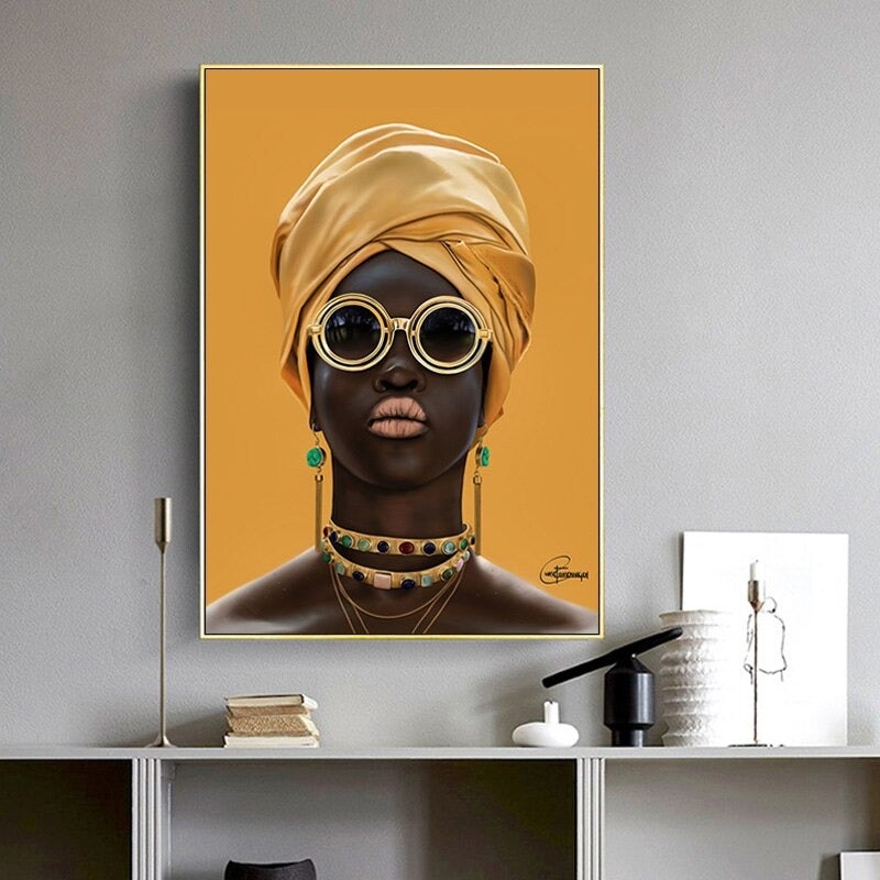 Cool Shaded Lady Canvas Print