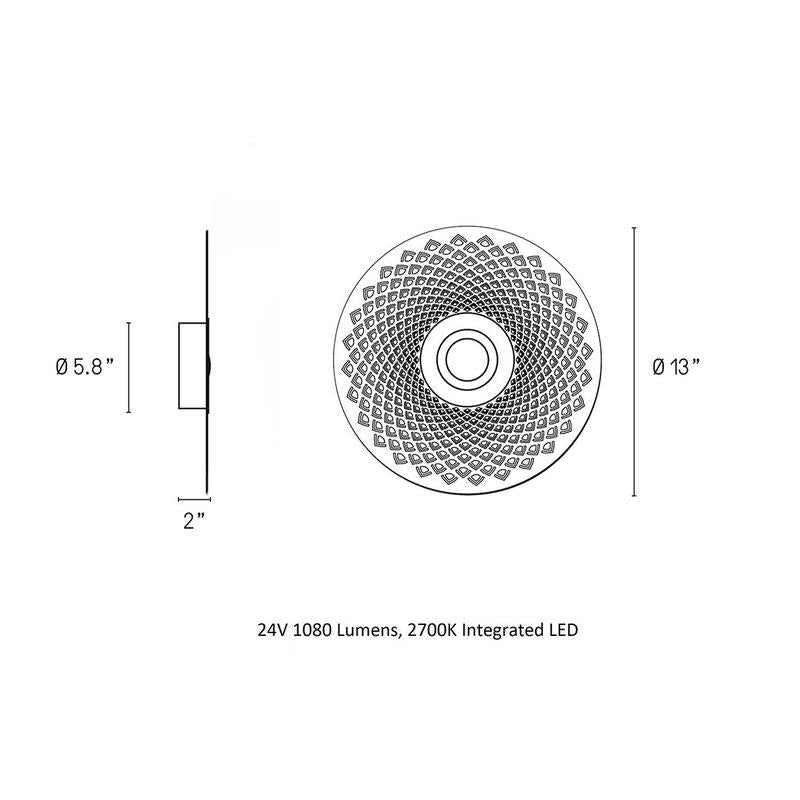 Earth Mandala Wall / Ceiling Light