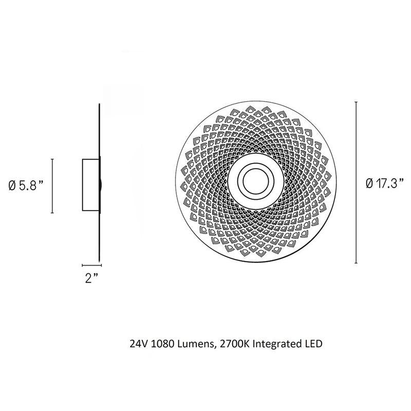 Earth Mandala Wall / Ceiling Light