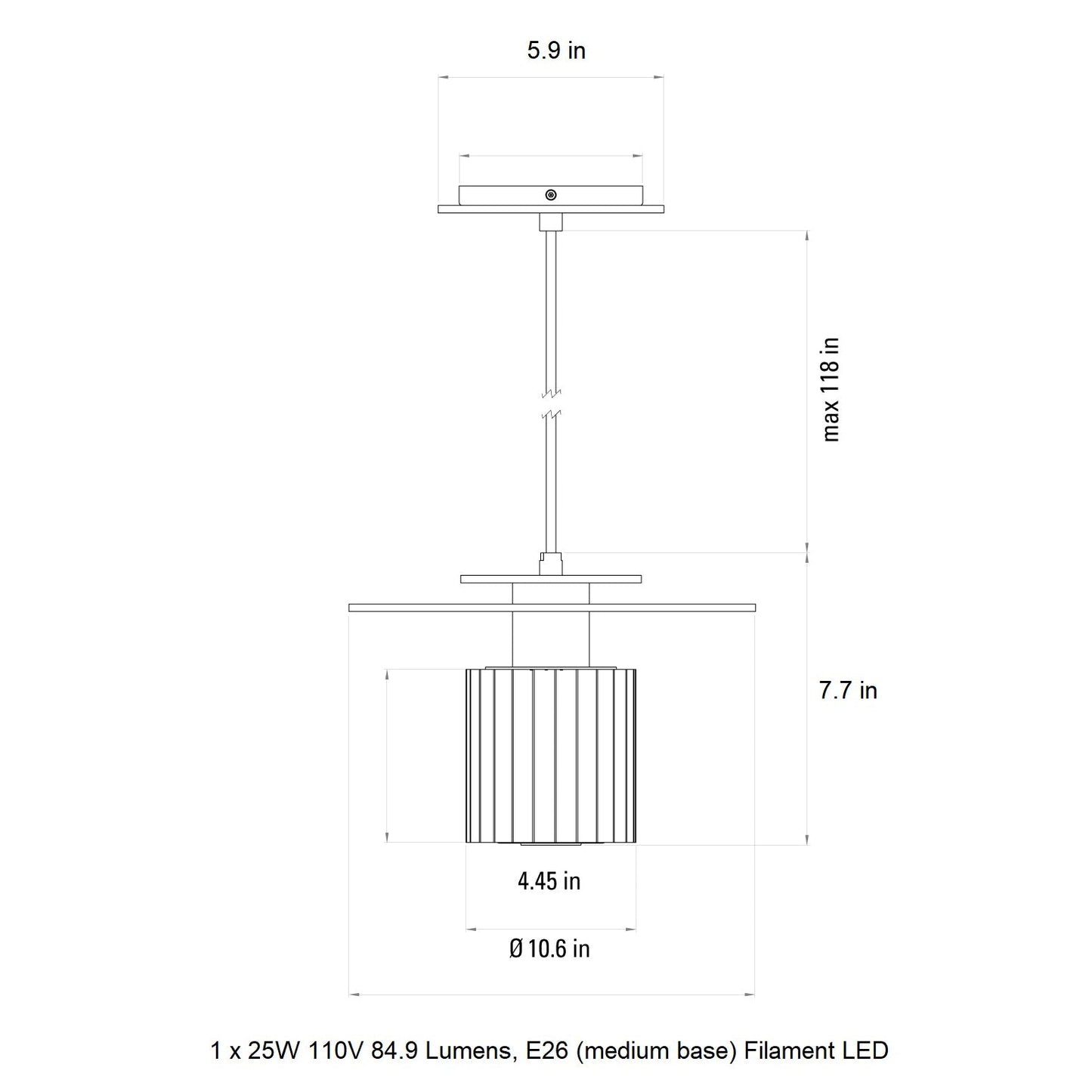 In The Sun Pendant Light