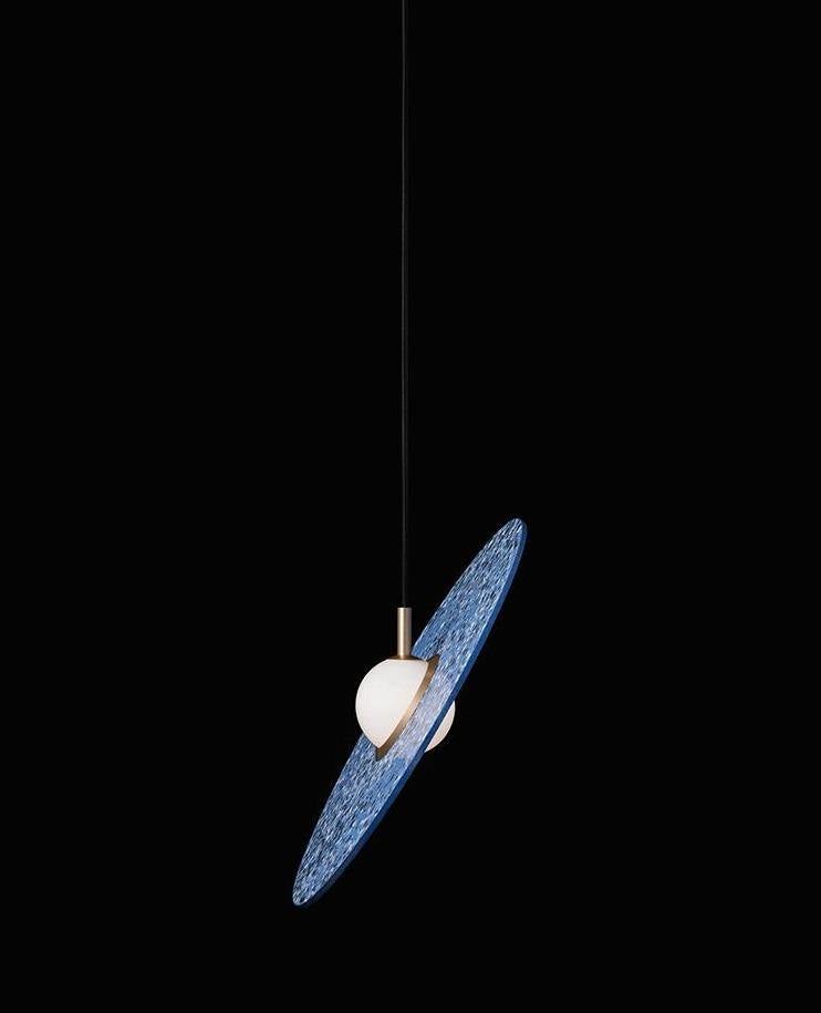 Almeta Disk Sculptural Pendant Light 