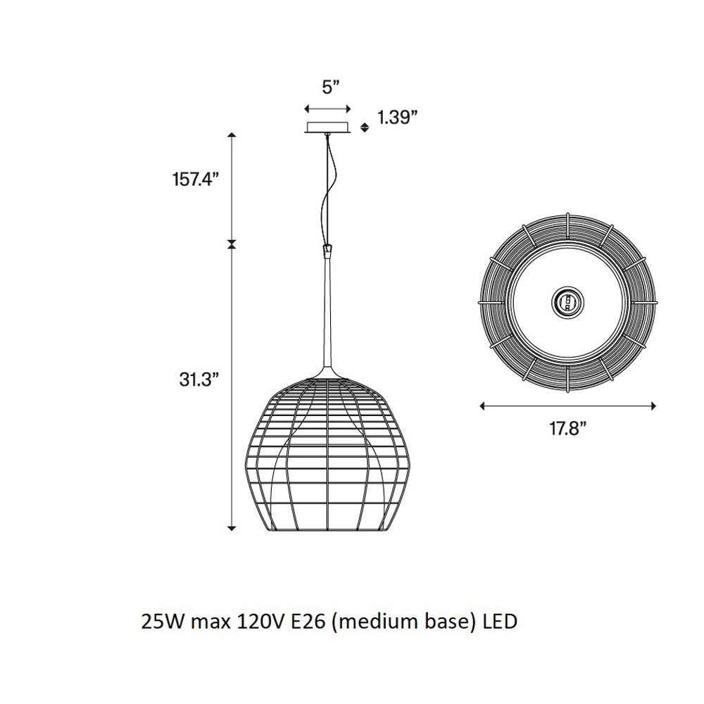 Cage Pendant Light