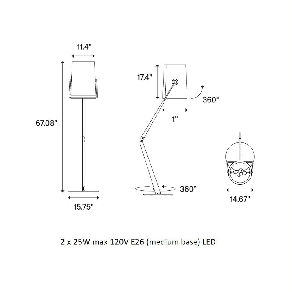 Fork Floor Lamp