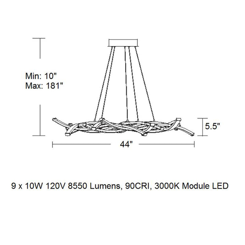 Divergence LED Chandelier