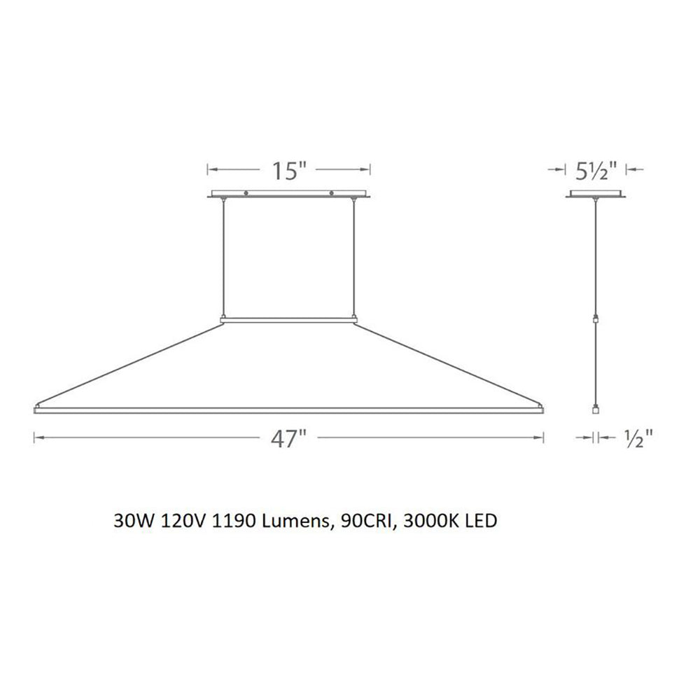 E=MC2 LED Linear Pendant Light