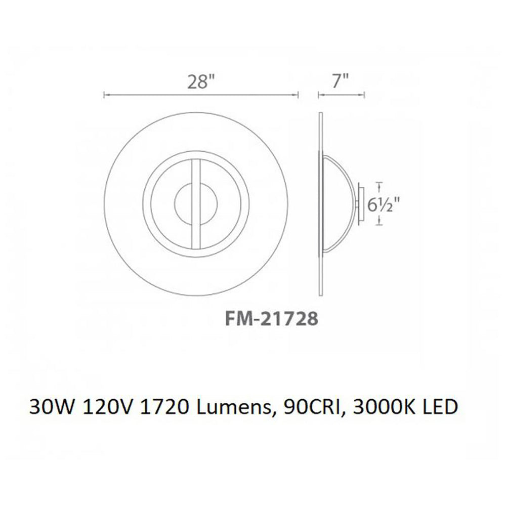 Elektron LED Convertible Semi Flush Mount