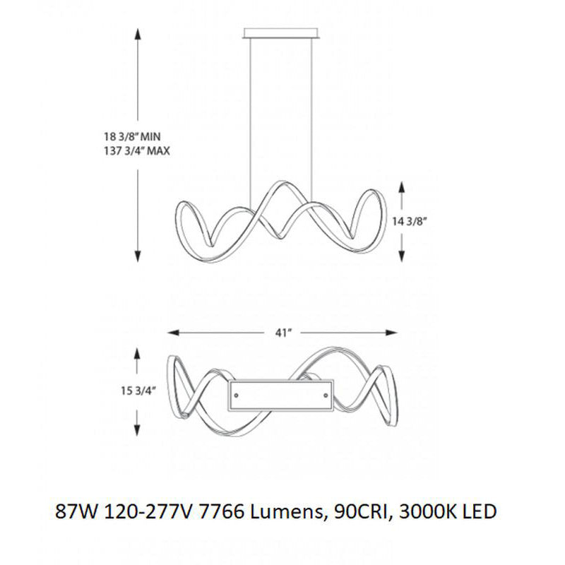 Vornado LED Wide Pendant Light