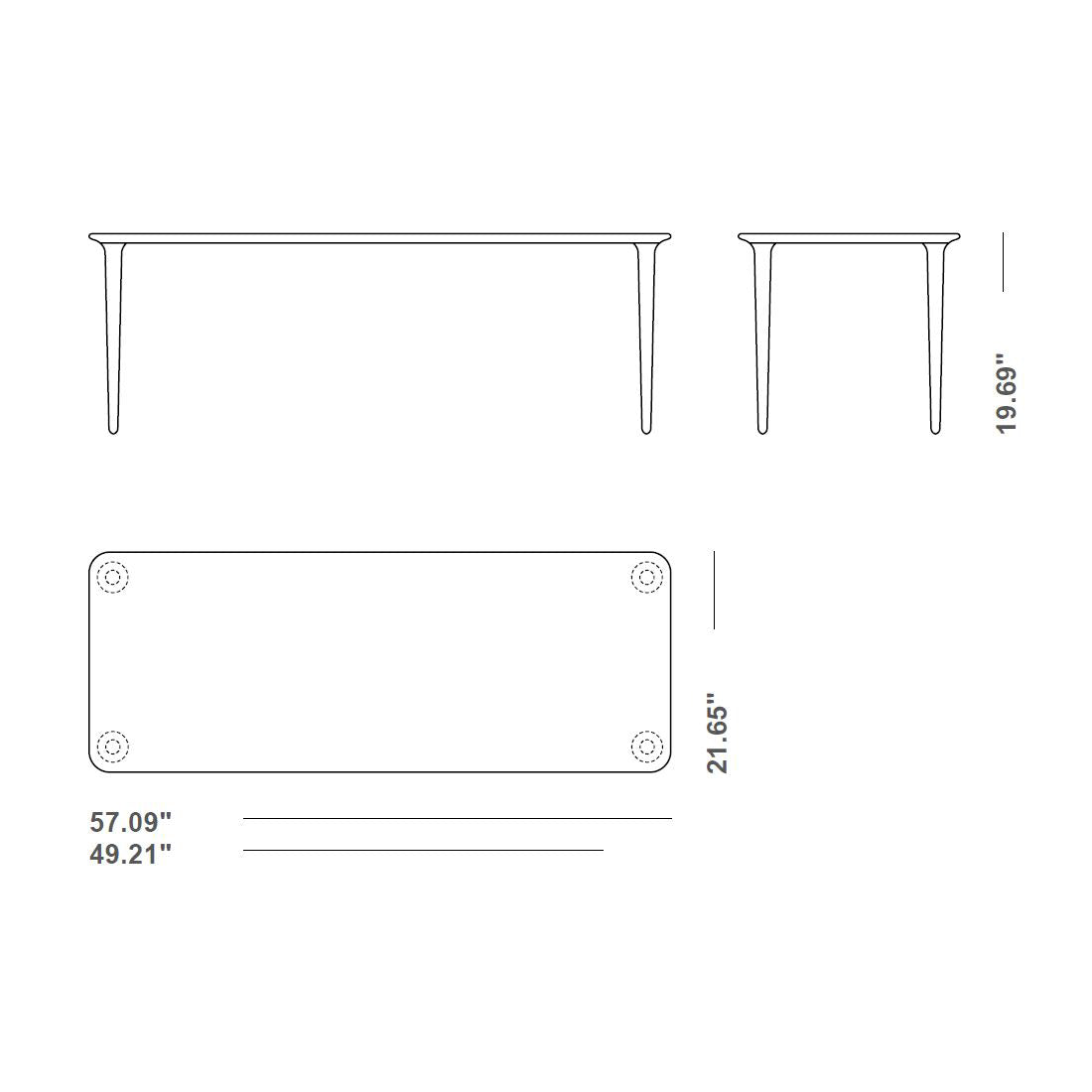 Evja Rectangle Coffee Table