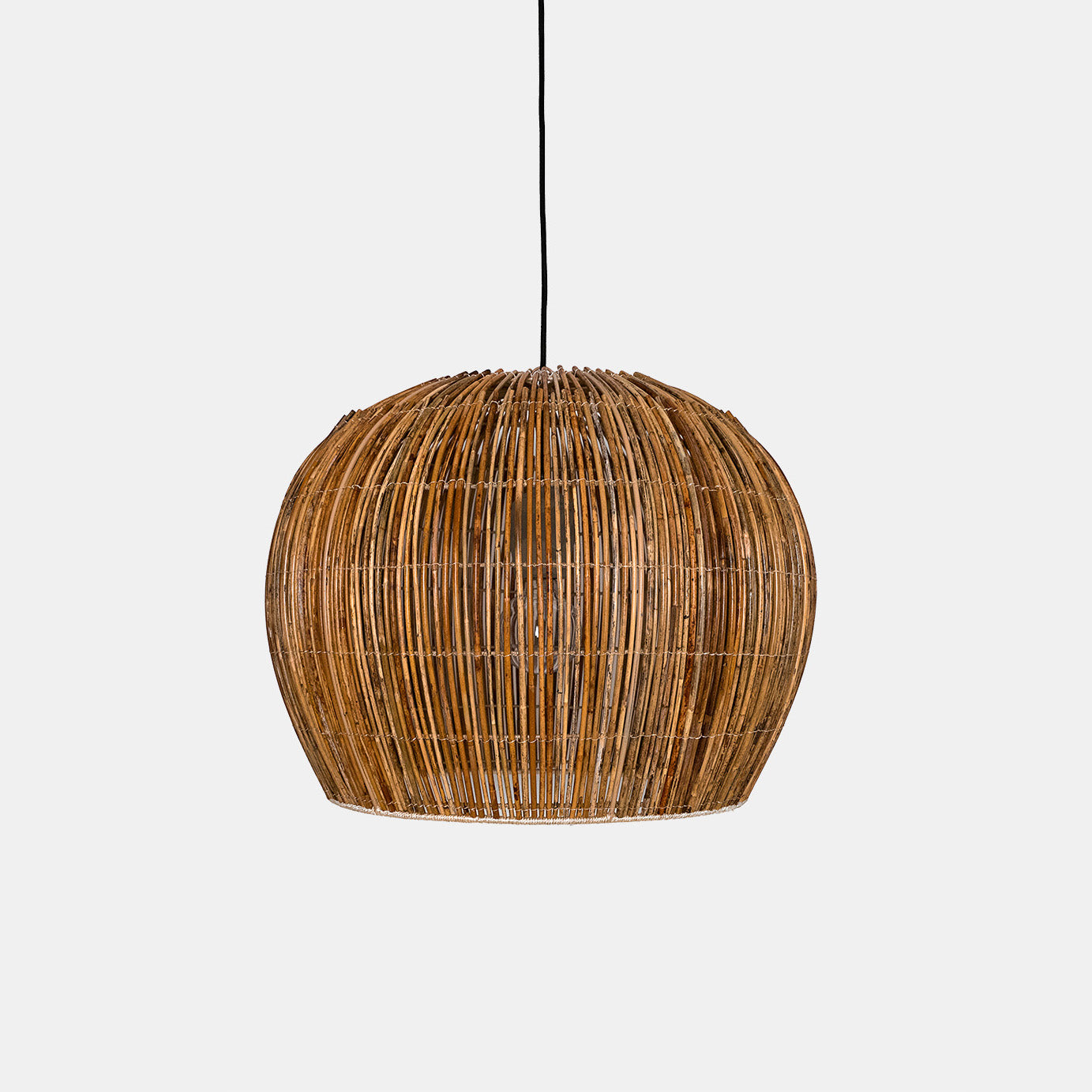 Rattan Bell Pendant Light