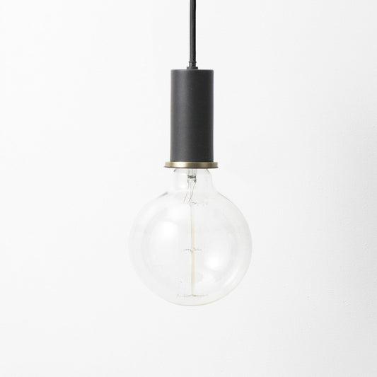 Black / Small: 4 in height Socket Pendant Light OPEN BOX