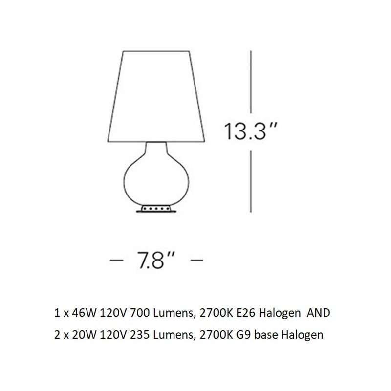 Fontana Total Black Table Lamp