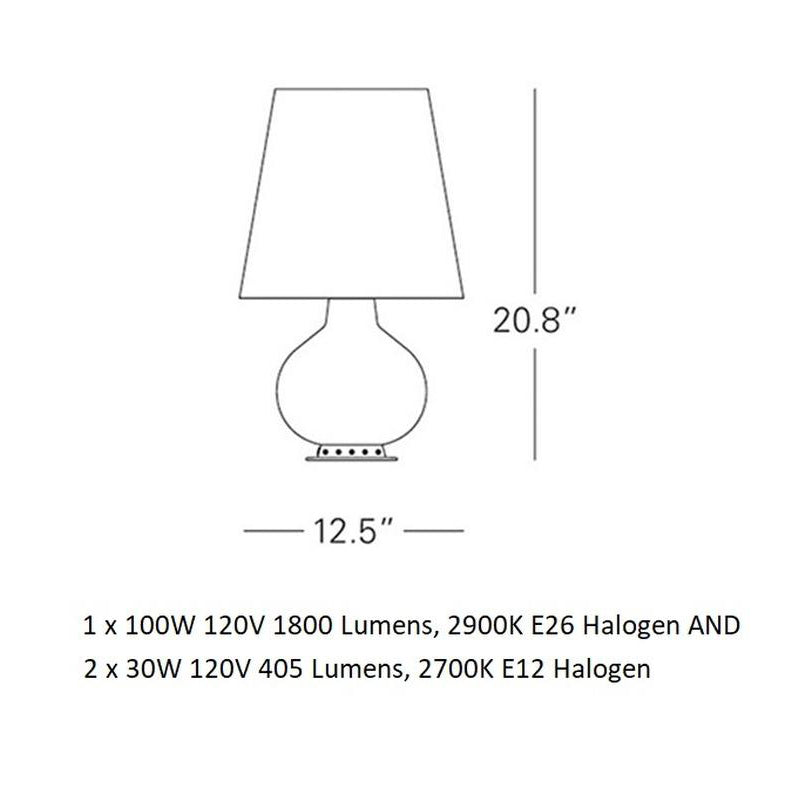 Fontana Total Black Table Lamp